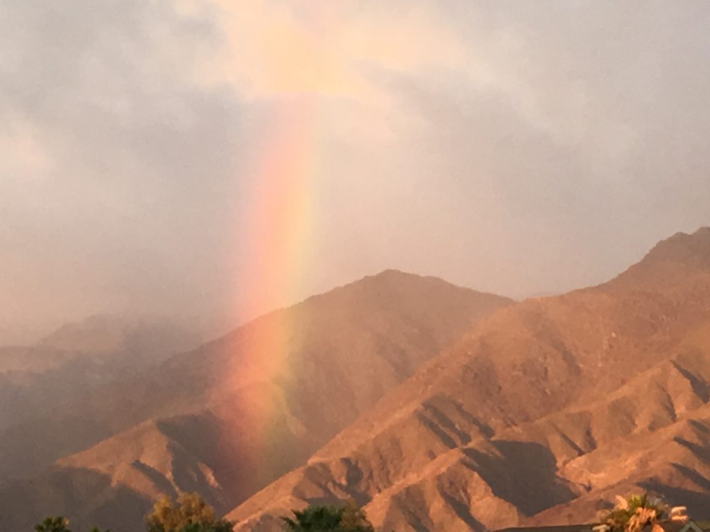Rainbow in Borrego Springs