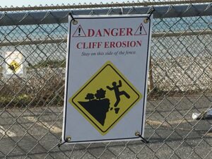 Danger Cliff Erosion